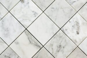 Close up of marble textured tiles