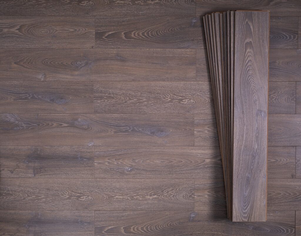 Laminate floor on wood background texture. Wooden laminate floor