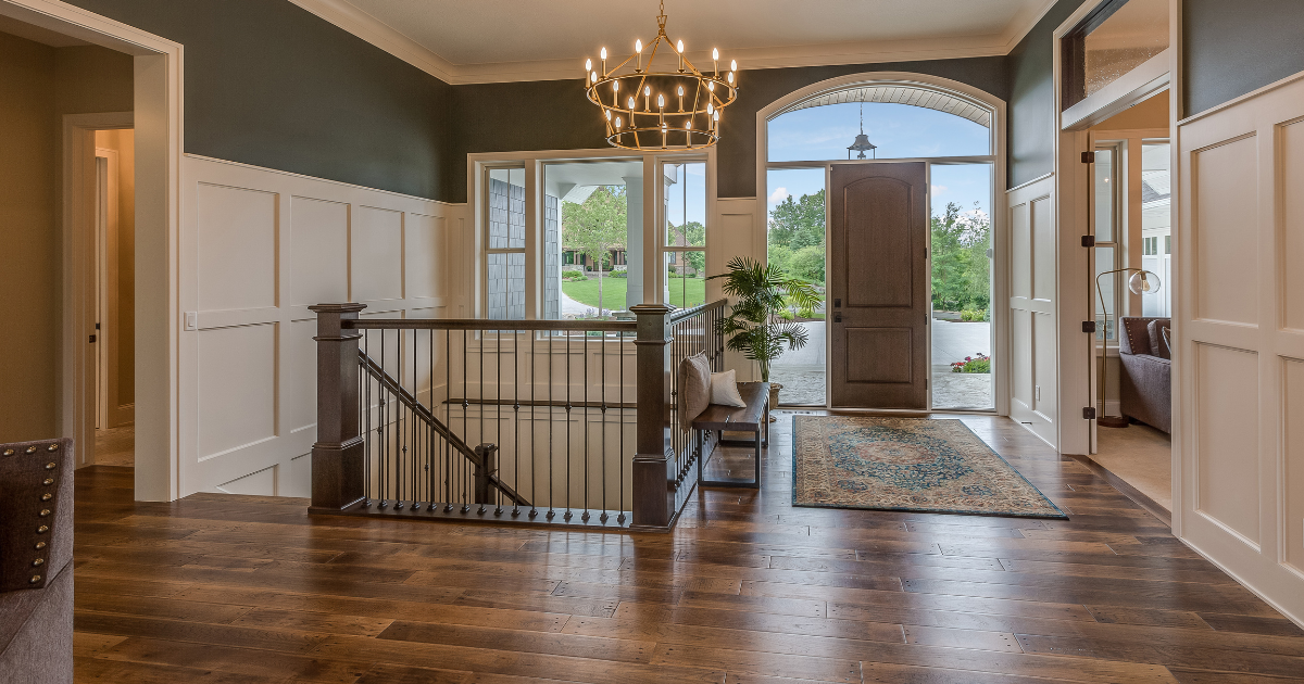 Vinyl vs. laminate flooring comparison—side-by-side LVP and laminate in a modern Las Vegas home